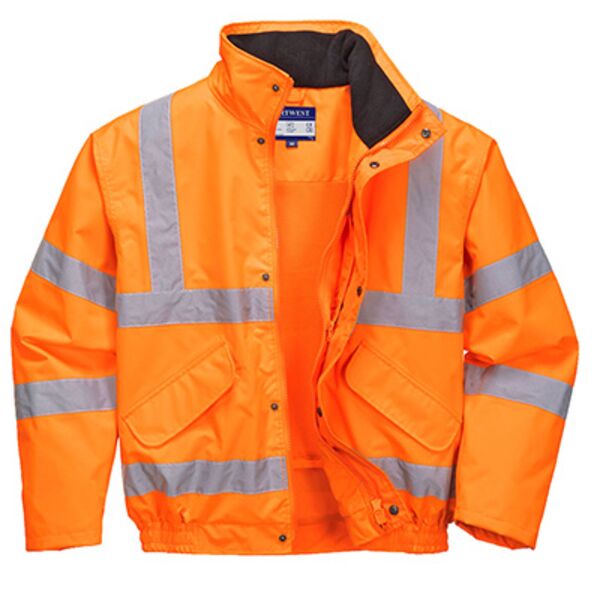 RT62 - Hi-Vis Breathable Rain Bomber Jacket  Thumbnail